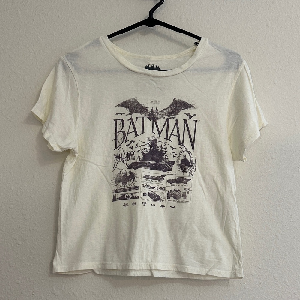 Batman Cream Crop Top